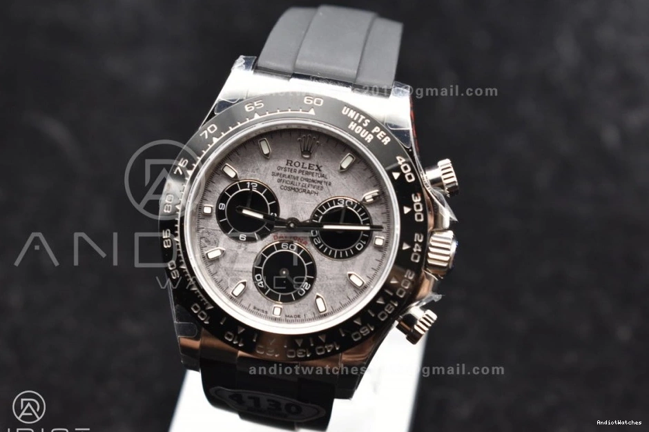 on Rubber 788 1:1 Edition Strap Gray Daytona Unisex Dial Oysterflex Best QF SA 116519 0515